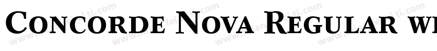 Concorde Nova Regular with Small Caps字体转换